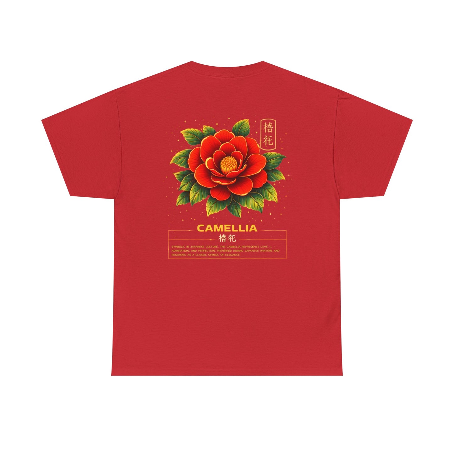 Camellia Graphic Tee – “Love & Elegance”