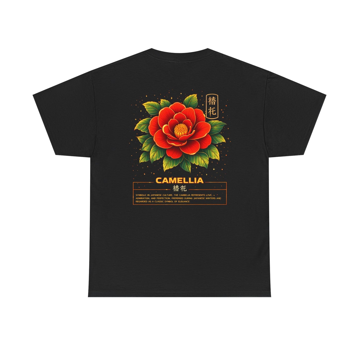 Camellia Graphic Tee – “Love & Elegance”