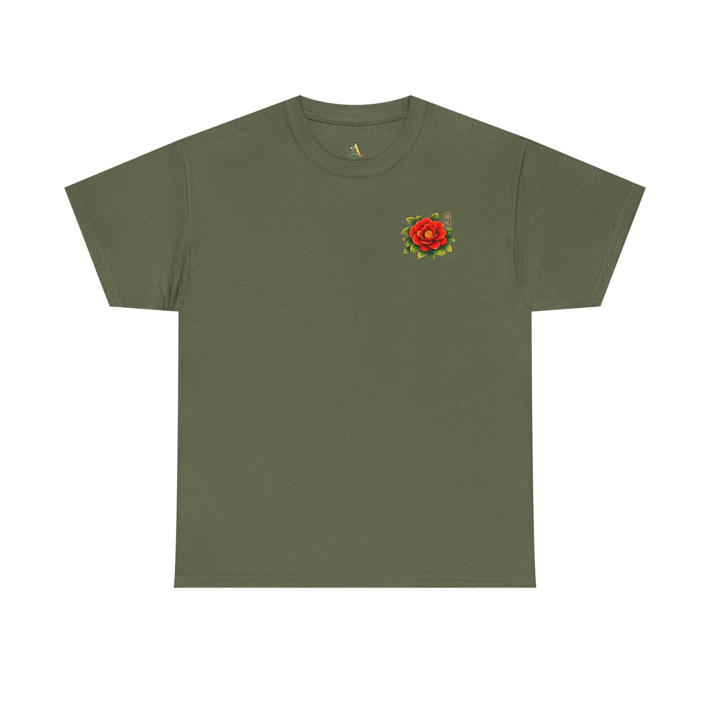 Camellia Graphic Tee – “Love & Elegance”