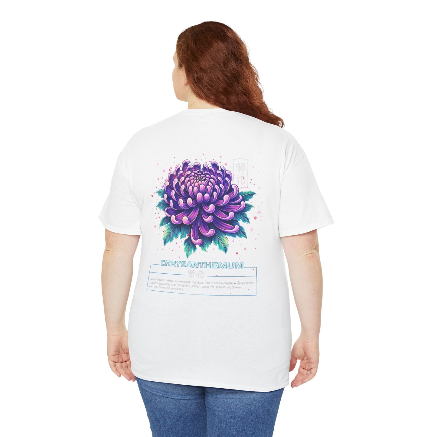 Chrysanthemum Graphic Tee – “Royal Energy”