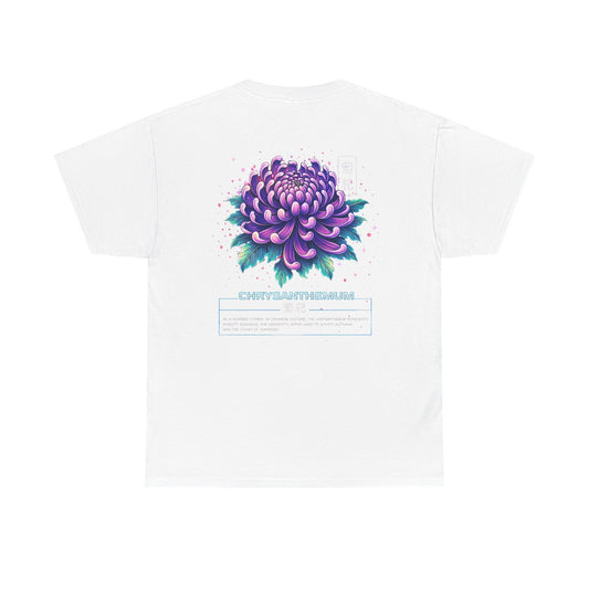 Chrysanthemum Graphic Tee – “Royal Energy”