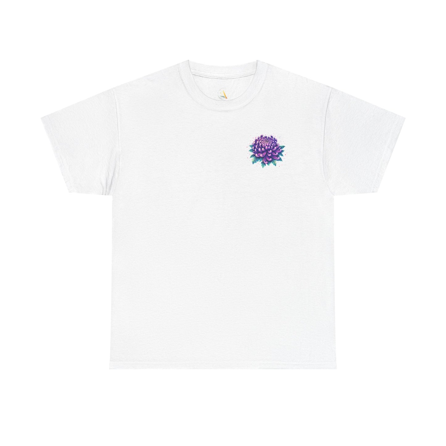 Chrysanthemum Graphic Tee – “Royal Energy”