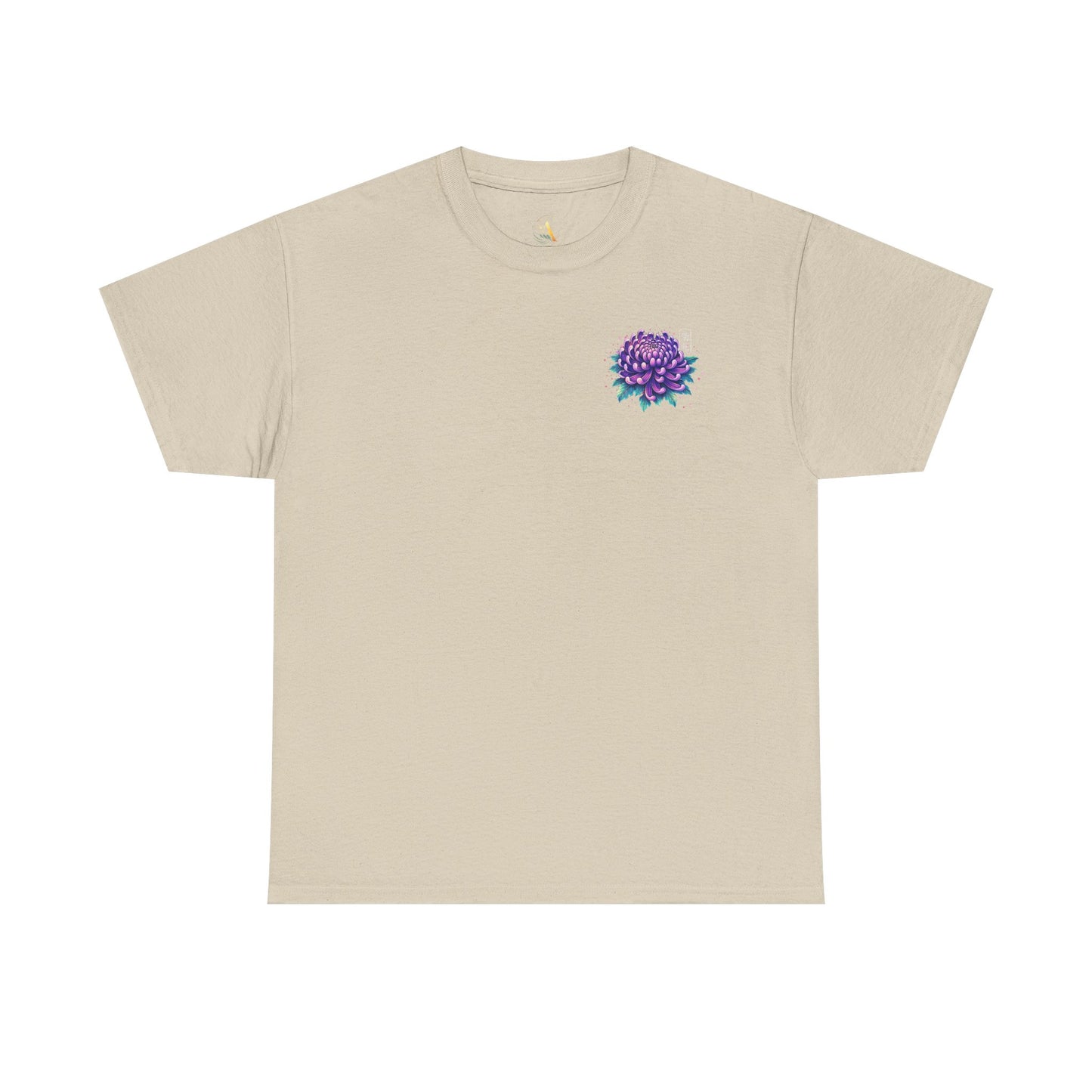 Chrysanthemum Graphic Tee – “Royal Energy”