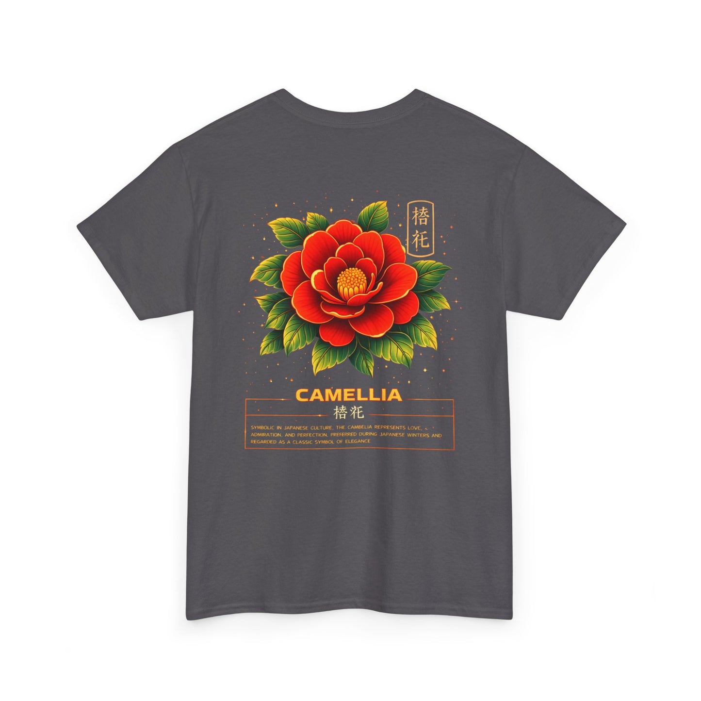 Camellia Graphic Tee – “Love & Elegance”