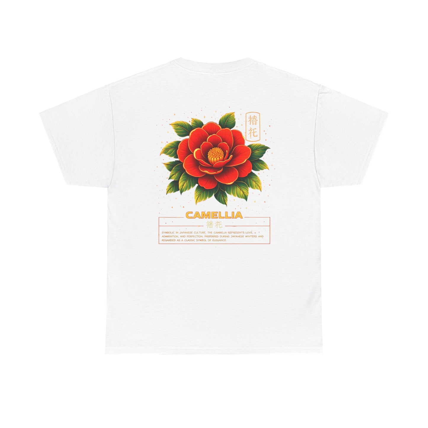 Camellia Graphic Tee – “Love & Elegance”