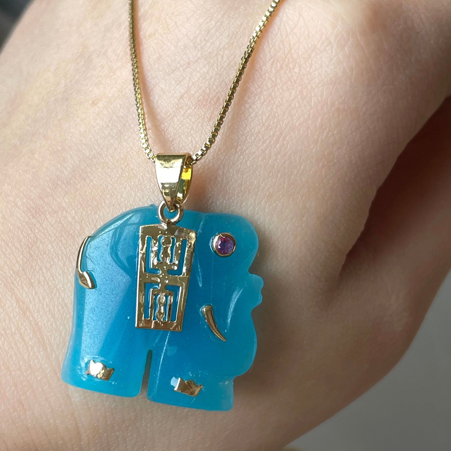 Elephant Jade Necklace