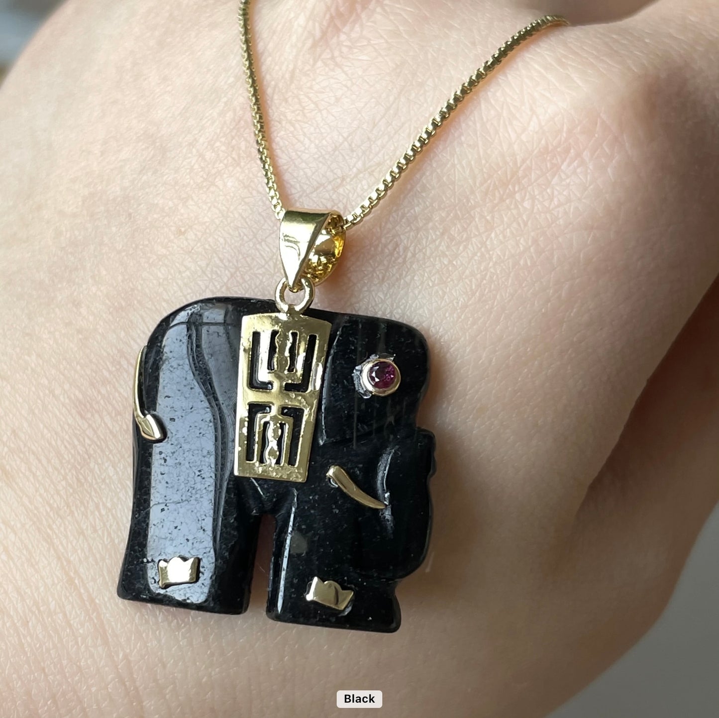 Elephant Jade Necklace
